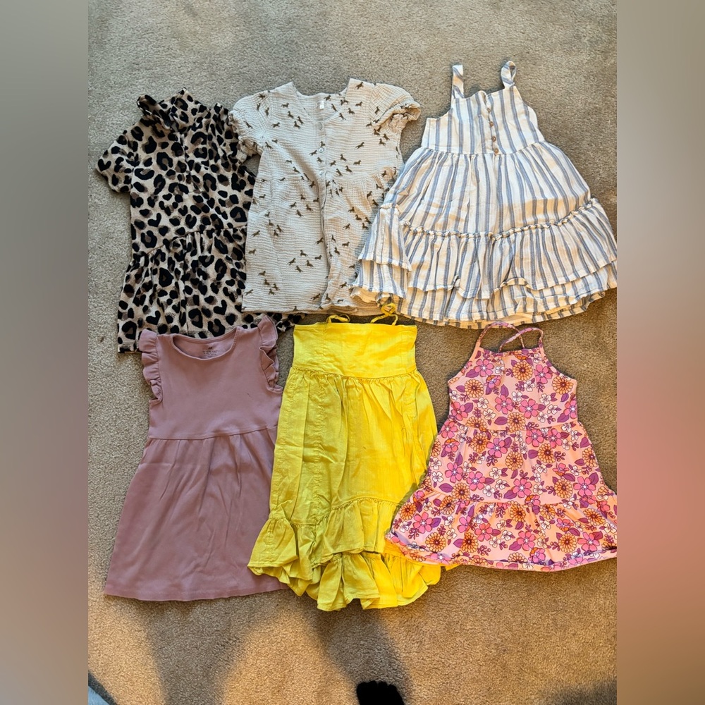 Girls Summer Dresses Size 6-7